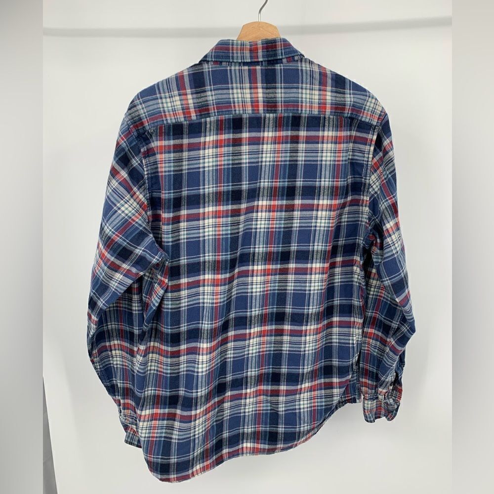 Slate & Stone Men's Long Sleeve Dean Plaid Flannel Shirt Button Down Collar LG - Picture 2 of 7